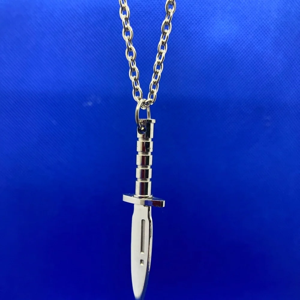 Stainless Steel Dagger Necklace